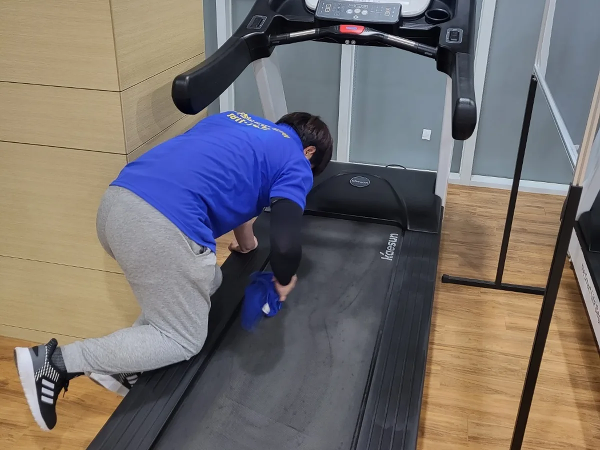 여주시 삼교동 피트니스 라커 검사실 위생청소 사례 - 행진크린